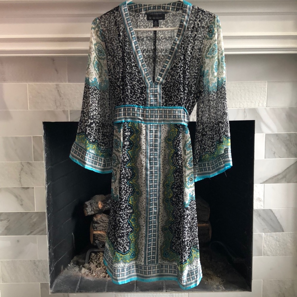 I.N.C. silk scarf dress